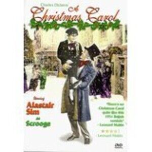 Scrooge - A Christmas Carol DVD B&W Color Alistair Sim Rudolph Cartoon